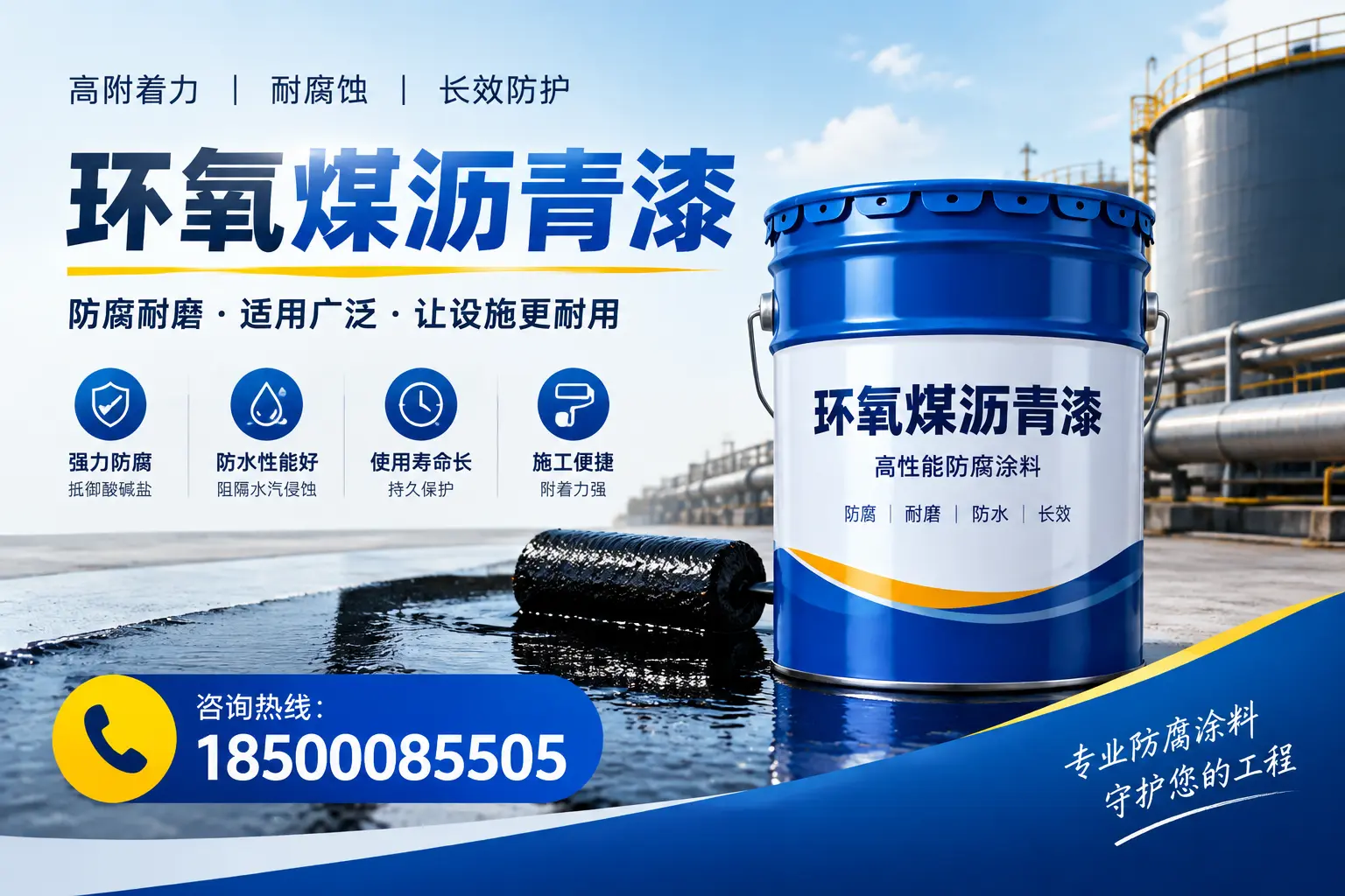 环氧煤沥青漆与其他涂料的对比分析,助力九江企业决策